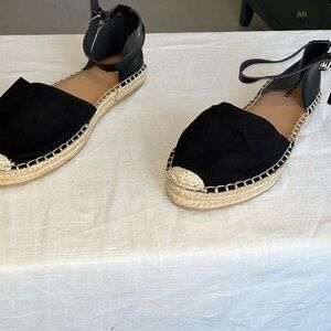 Old Navy Black Espadrille Sandals